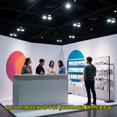 booth pameran simple bondowoso profesional